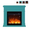 Electric Fireplace Heater with Wooden Frame, Energy Efficient Pienza Offers
