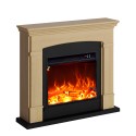 LED Electric Fireplace Heater with Wooden Frame Siena 