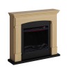 Floor-standing LED electric stove with wooden frame Siena 