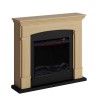LED Electric Fireplace Heater with Wooden Frame Siena 
