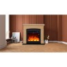 LED Electric Fireplace Heater with Wooden Frame Siena 