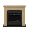 LED Electric Fireplace Heater with Wooden Frame Siena 