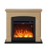 Floor-standing LED electric stove with wooden frame Siena Cost