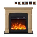 LED Electric Fireplace Heater with Wooden Frame Siena Promotion
