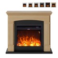 LED Electric Fireplace Heater with Wooden Frame Siena Promotion