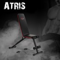 Atris multifunctional abdominal bench with adjustable elastic backrest Sale