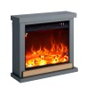 Electric fireplace with modern frame floor stove 1500W Sorano 