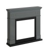 Shabby wood frame for floor standing electric fireplace Pienza Sur Model