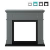 Shabby Wooden Frame for Pienza Sur Floor Electric Fireplace Promotion