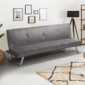 3-seater sofa bed design clic clac reclining velvet fabric Explicitus Price