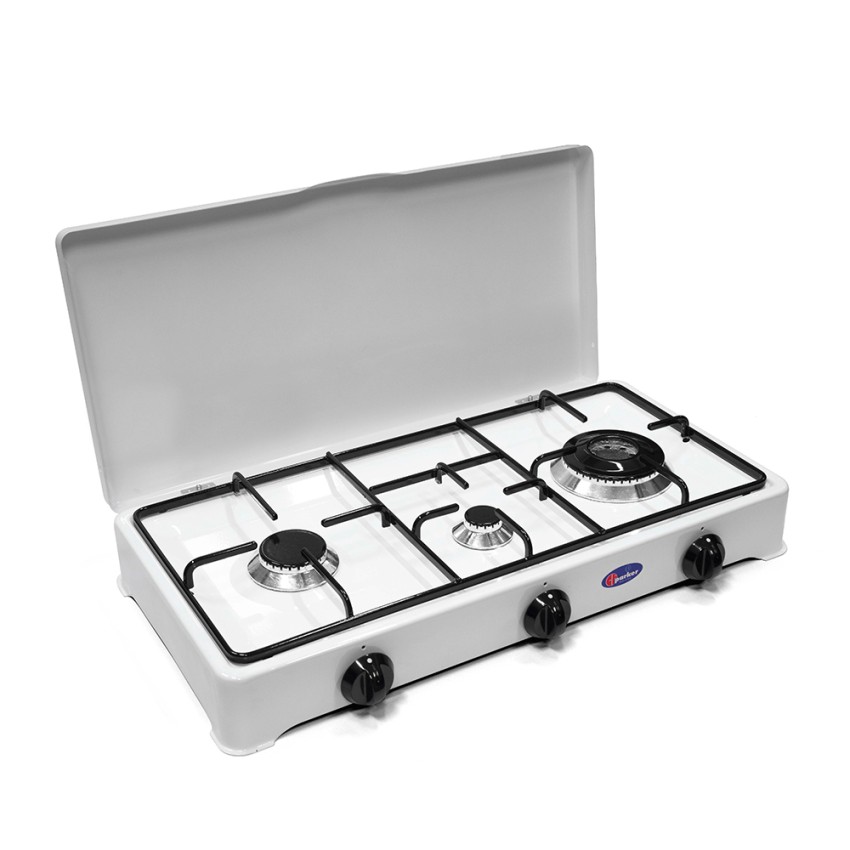 3-Burner Camping Stove with Gas Dual Crown 5328BGP/C CF Parker Promotion