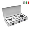 3-Burner Camping Stove with Gas Dual Crown 5328BGP/C CF Parker On Sale