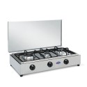 Stainless steel gas cooker 3 burners LPG natural gas 3300ACCGPS CF Parker On Sale