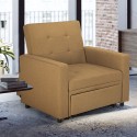 Space-saving modern design single armchair bed with armrests Brooke Cost