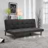 Giada Dark 2 Seater Fabric Design Sofa Bed for Home and Office Promotion