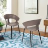Modern design metal polypropylene chair for kitchen bar restaurant Evelyn On Sale
