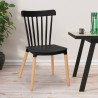 Modern design chair wood polypropylene restaurant bar kitchen Praecisura 