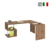 Modern studio corner office desk 160/180cm in wood Vilnis WD On Sale
