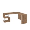 Modern studio corner office desk 160/180cm in wood Vilnis WD Offers
