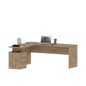 Modern wooden corner office desk 3 drawers New Selina WD Sale