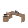 Modern wooden corner office desk 3 drawers New Selina WD Offers