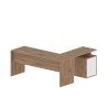 Modern wooden corner office desk 3 drawers New Selina WD Model