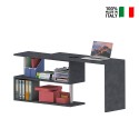Corner office desk swivel office grey 2 shelves Volta RT On Sale
