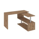 Design office desk swivel corner wooden desk 2 shelves Volta WD Discounts