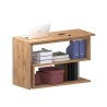 Design office desk swivel corner wooden desk 2 shelves Volta WD Measures