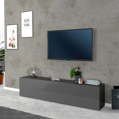 Modern living room TV cabinet 180cm 1 door 2 compartments grey Note Low Promotion
