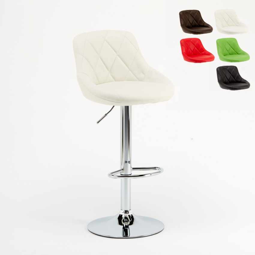 Philadelphia Bar Kitchen Stool, Tall, Fixed, Swivel, Adjustable with Backrest On Sale