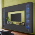 Modern wall-mounted TV stand 2 display cabinets Note Frame Promotion