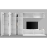 White wall-mounted TV cabinet 3 cabinets Joy Trio Discounts