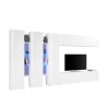 White wall-mounted TV cabinet 3 cabinets Joy Trio Offers