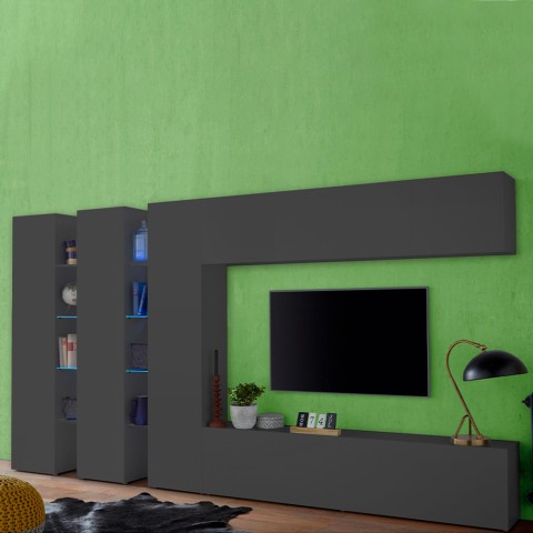 Modern TV cabinet wall unit 3 wall cabinets Note Trio Promotion