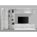 White living room TV cabinet wall unit Joy Duet Discounts