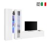 Modern white TV cabinet cabinet wall unit Elco WH On Sale