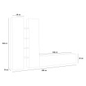 Modern white TV cabinet cabinet wall unit Elco WH Catalog