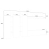 Joy Mir Wall Unit with 2 Display Cabinets, TV Stand, Floating Cabinet, and Wardrobe Choice Of