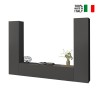 Vibe RT modern grey TV cabinet hanging wall system 2 cupboards On Sale