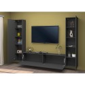 Vibe RT modern grey TV cabinet hanging wall system 2 cupboards Catalog