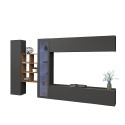 Loane RT modern suspended TV cabinet bookcase wall unit Offers