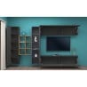 Loane RT modern suspended TV cabinet bookcase wall unit Catalog