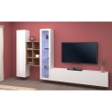 Living room TV cabinet white wooden bookcase Rold WH Sale