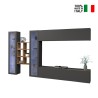 Suspended TV cabinet wall unit 2 display cabinets wood bookcase Kary RT On Sale