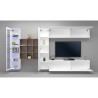 White wall-mounted TV cabinet bookcase Femir WH Sale