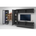Suspended wall-mounted TV wall display cabinet modern bookcase Femir RT Discounts