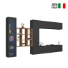 Suspended wall-mounted TV wall display cabinet modern bookcase Femir RT On Sale