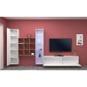 White TV cabinet wall cabinet bookcase Ranil WH Discounts