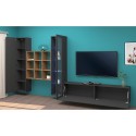 Modern design TV wall cabinet wooden bookcase Ranil RT Discounts